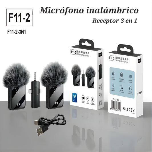 MICRÓFONOS INALÁMBRICOS DE SOLAPA – Audio claro, grabación profesional y libertad total sin cables