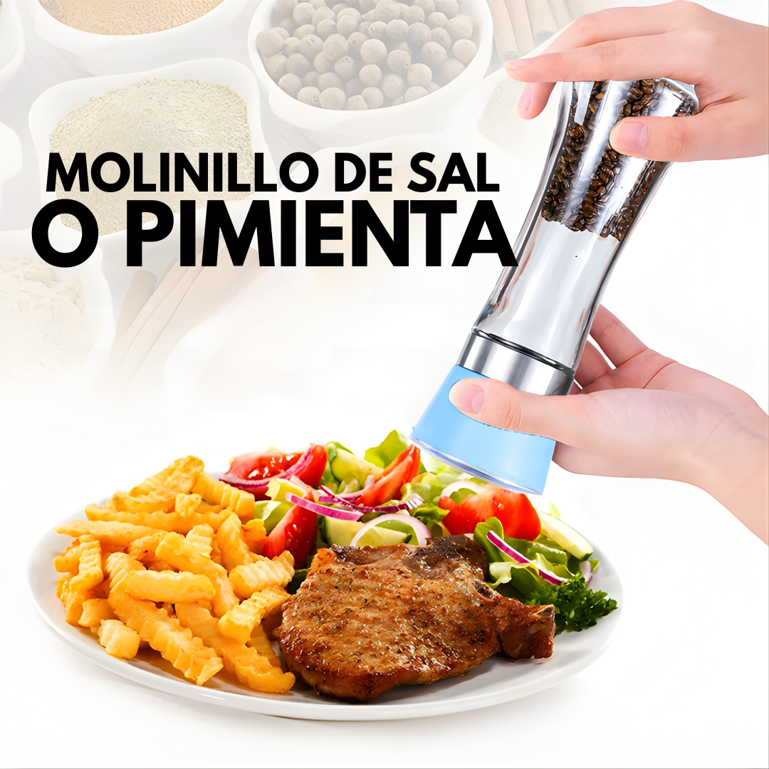MOLINILLO DE SAL O PIMIENTA – Sabor recién molido, control perfecto y estilo en tu mesa