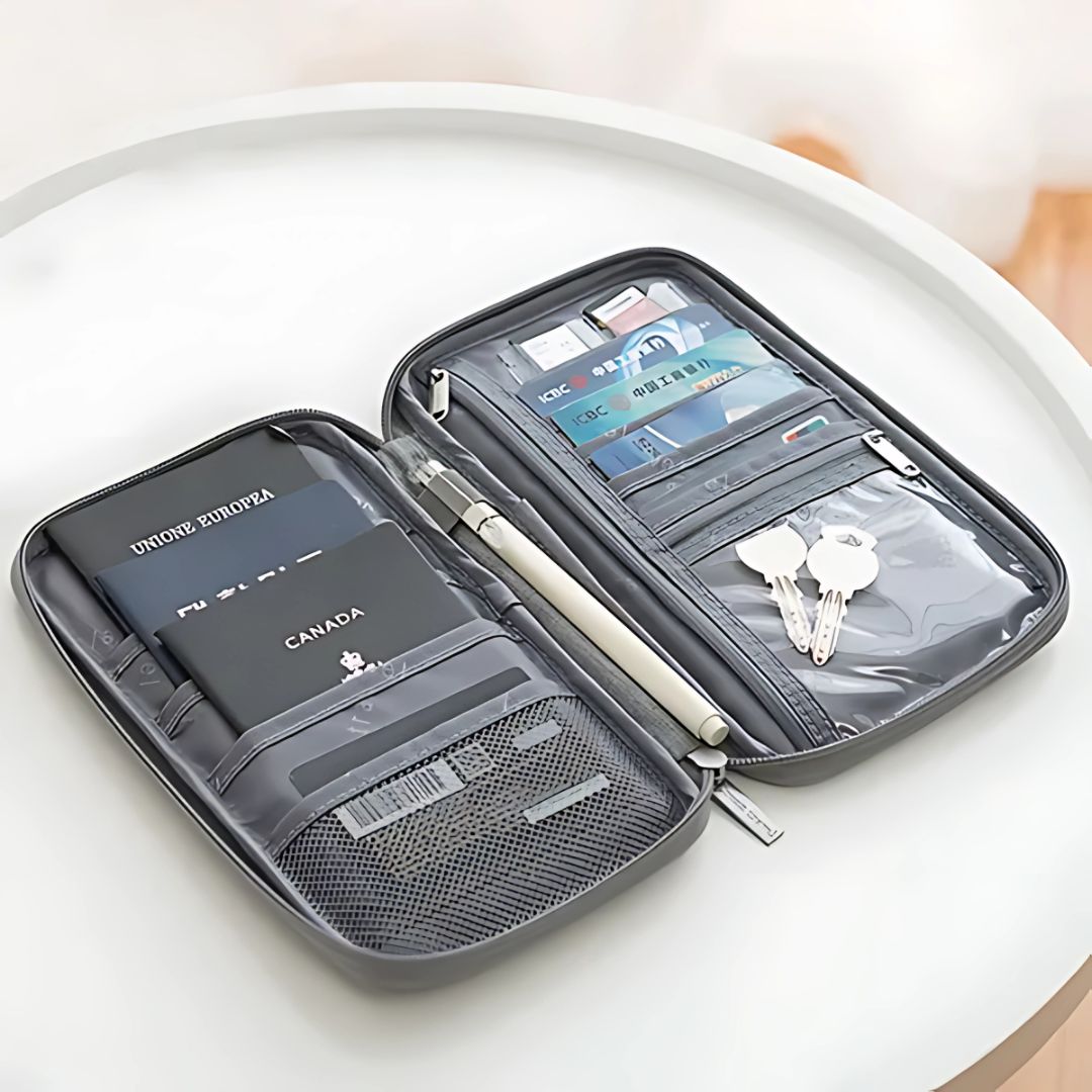 PORTA PASAPORTE DOCUMENTOS – Organización segura para tus viajes