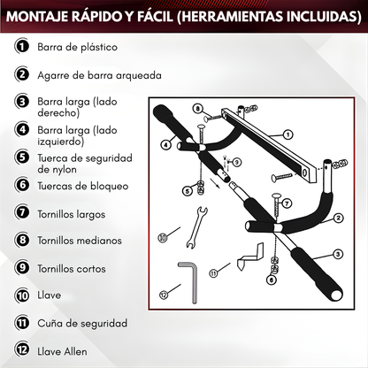 BARRA MULTIFUNCIONAL – Entrena fuerte en casa