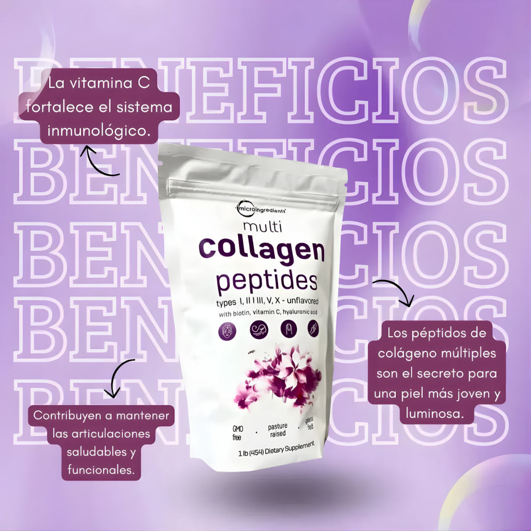 MULTICOLLAGEN PEPTIDES 1 LIBRA – Apoyo nutricional completo, bienestar diario y nutrición consciente