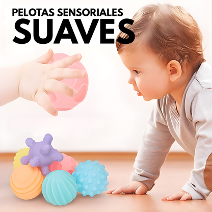 PELOTAS SENSORIALES SUAVES – Estimulación, desarrollo y diversión para manos curiosas