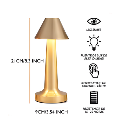 LÁMPARA TOUCH – Iluminación ajustable, diseño moderno y control con un solo toque