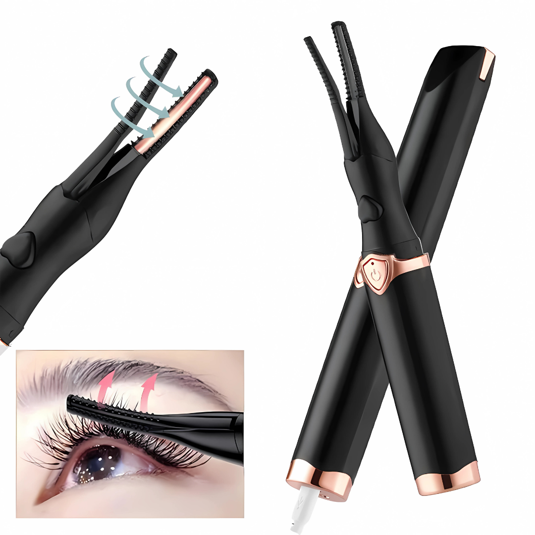 RIZADOR DE PESTAÑAS ELÉCTRICO CON CEPILLO – Curva perfecta que dura todo el día