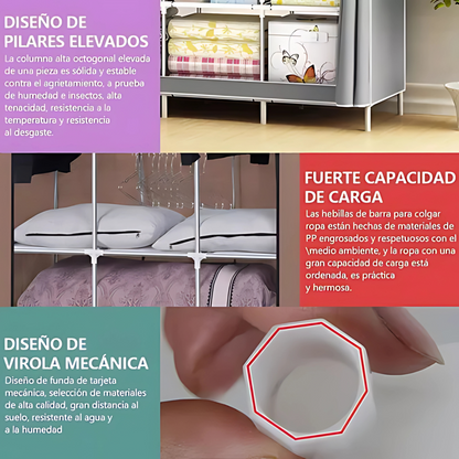 CLOSET ARMABLE – Organización práctica y moderna