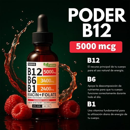 NUSAVA VITAMIN B COMPLEX — Energía, enfoque y sistema nervioso en una sola cápsula diaria