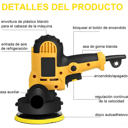 PULIDORA ELÉCTRICA — Brillo profesional, acabado perfecto en cada superficie