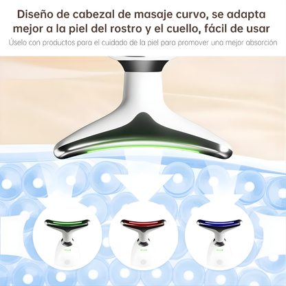 MASAJEADOR FACIAL LUZ LED — Tu spa facial y cervical desde casa