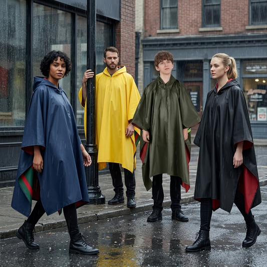 CAPA IMPERMEABLE – Protección total bajo la lluvia con máxima visibilidad y comodidad