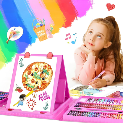 SET DE ARTE 208 PCS – Creatividad infinita, aprendizaje divertido y colores para niños y niñas