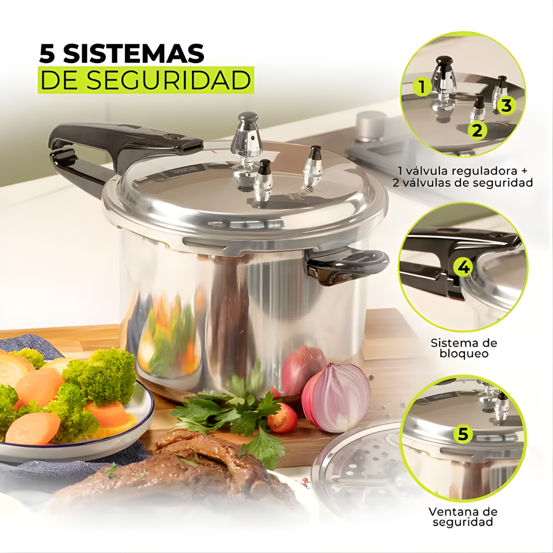 OLLA DE PRESION ROCHEDO – Cocina más rápido, sabor casero y durabilidad en cada preparación