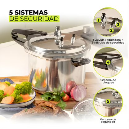 OLLA DE PRESION ROCHEDO – Cocina más rápido, sabor casero y durabilidad en cada preparación