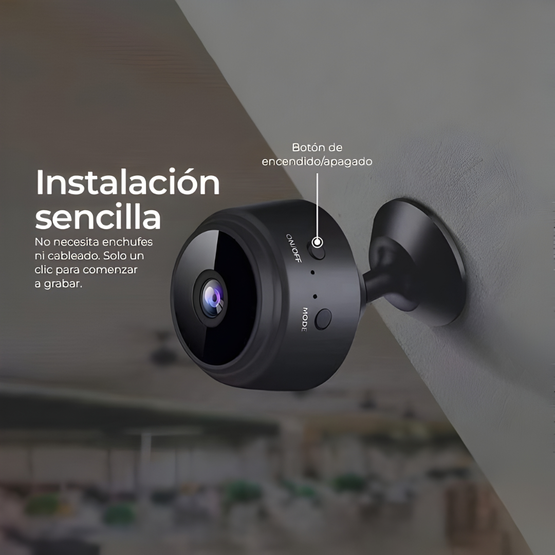 CÁMARA MINI ESPÍA – Monitoreo completo, discreción total y seguridad en tamaño mínimo