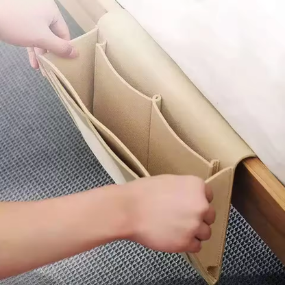 CARPETA DE FELPA GRIS OSCURO – Comodidad, orden y estilo al alcance de tu cama