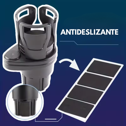 PORTAVASOS MULTIFUNCIONAL PARA AUTO – Ajuste perfecto, organización total y comodidad en cada trayecto