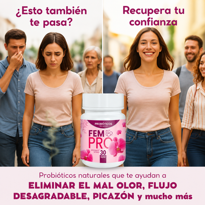FP PV — Probióticos femeninos para equilibrio íntimo, frescura y bienestar diario
