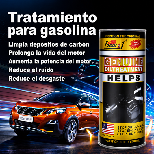 TRATAMIENTO DE ACEITE HERIOS GENUINE OIL — El tratamiento que protege el motor que ya tienes para que dure mucho más.