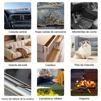 ASPIRADORA PORTÁTIL MULTIFUNCIONAL – Limpieza rápida para auto y hogar sin cables ni esfuerzo