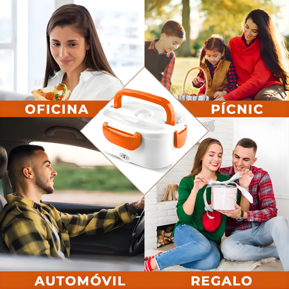 LONCHERA ELÉCTRICA PORTÁTIL DE CALENTAMIENTO RÁPIDO – Comida caliente en minutos, practicidad total y alimentación sin complicaciones