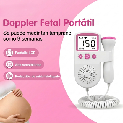 DOPPLER FETAL – Escucha los latidos de tu bebé y conecta con su vida desde casa