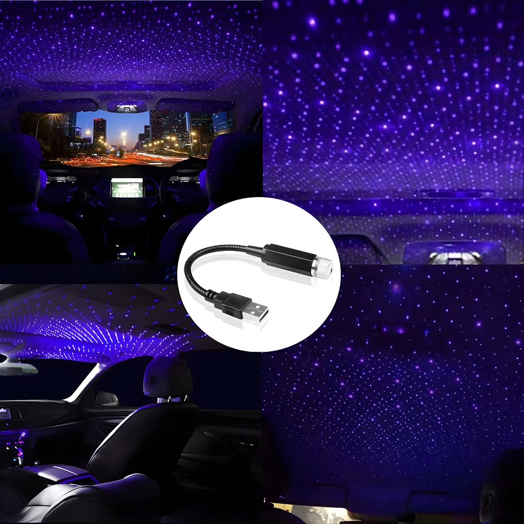 LUZ ESTELAR USB PARA AUTO – Iluminación ambiental premium, estilo elegante y una experiencia de lujo en cada trayecto