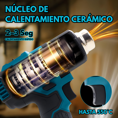PISTOLA DE CALOR INALÁMBRICA – Calor potente, precisión total y libertad sin cables