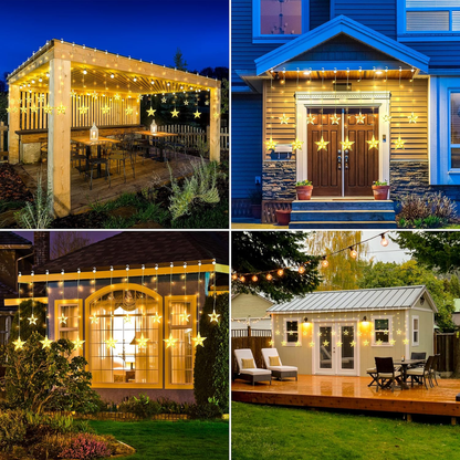 CORTINA DE LUCES SOLARES – Ilumina tus noches con un brillo mágico y sostenible
