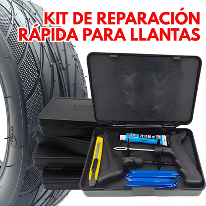 KIT DE REPARACIÓN RÁPIDA PARA LLANTAS – Solución inmediata, sellado confiable y regreso seguro al camino