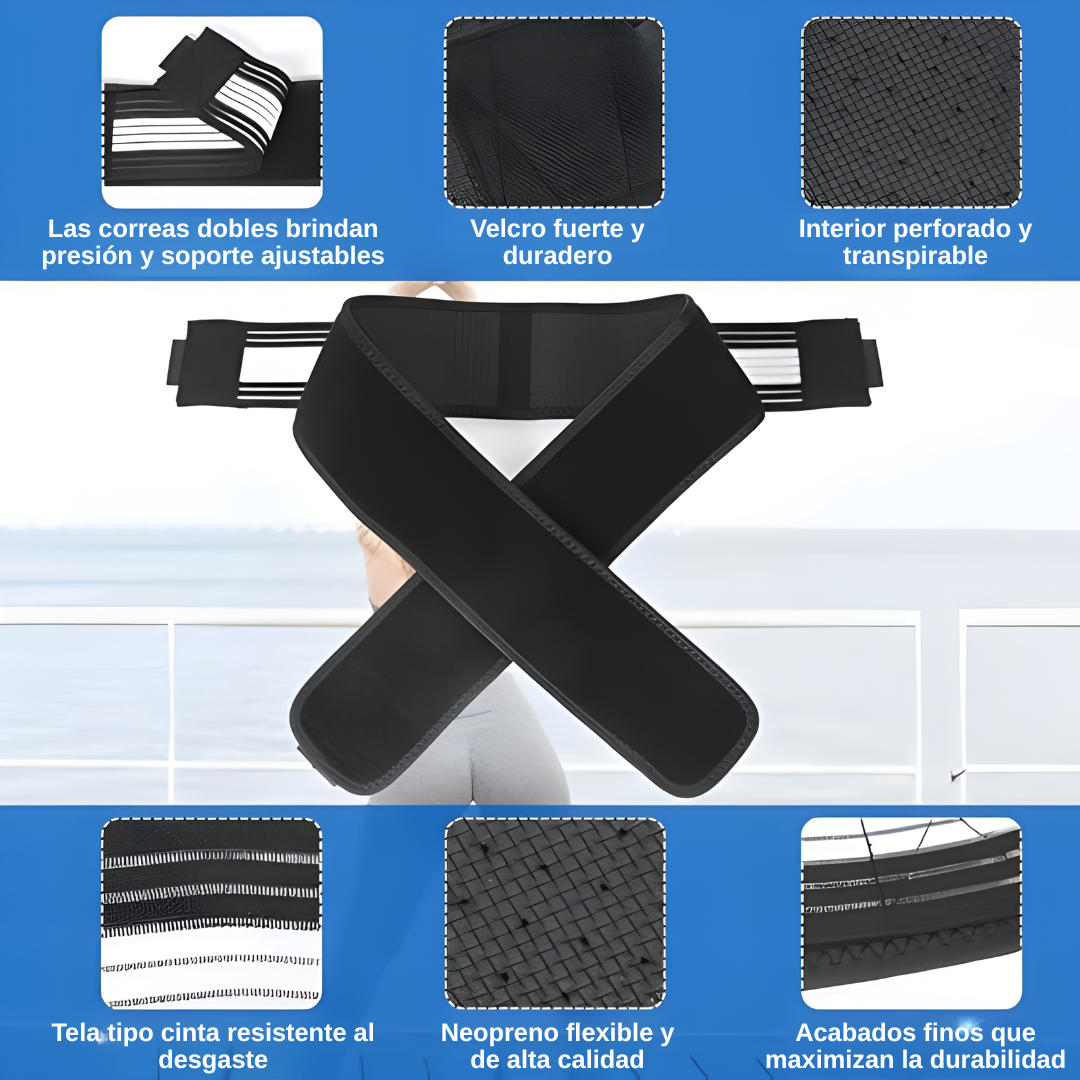 CINTURON DEPORTIVO – Soporte lumbar, alivio de la ciática y estabilidad para tu día a día