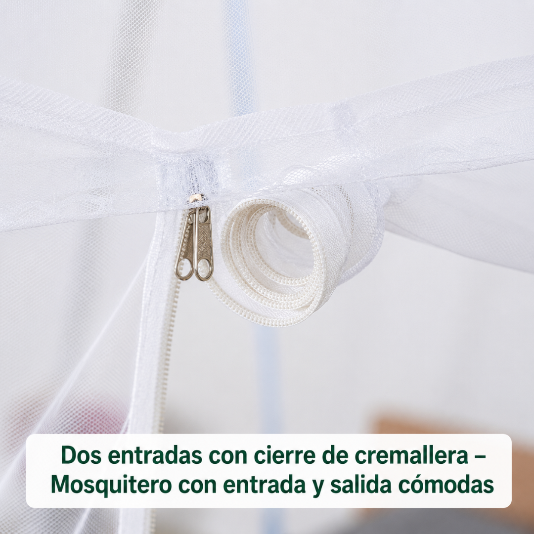 MOSQUITERO PARA CAMA — Protección 360° para dormir sin insectos