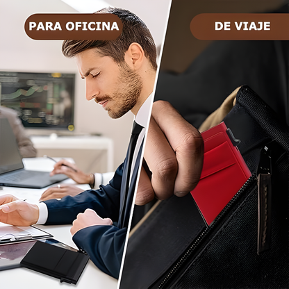 PORTA TARJETA COLOR NEGRO – Protección total, diseño delgado y acceso rápido a tus tarjetas