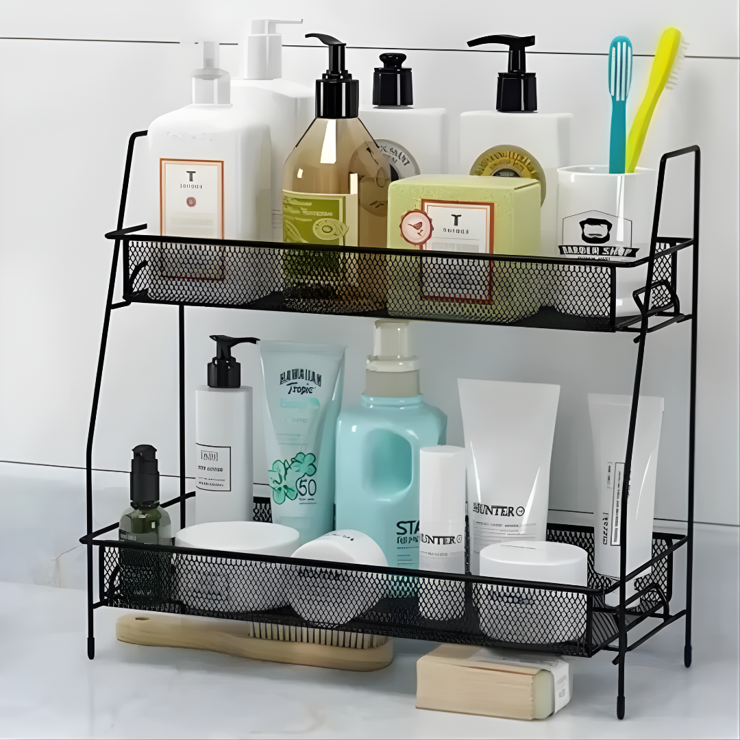 ESTANTE DE ALMACENAMIENTO DE 2 NIVELES – Orden y elegancia en cada espacio