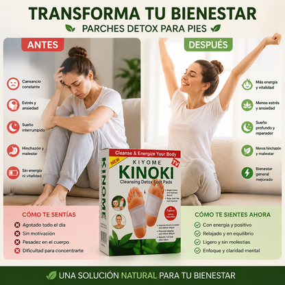 KINOKI DESINTOXICACIÓN (PACK X4) – Descanso, cuidado y bienestar para tus pies mientras duermes