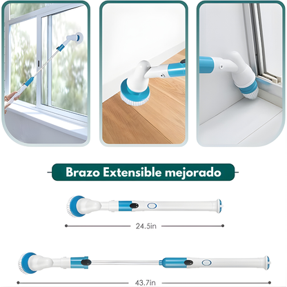 CEPILLO ELECTRONICO GIRATORIO  – Potencia automática, limpieza profunda y menos esfuerzo en cada rincón