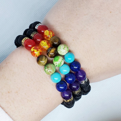 PULSERA 7 CHAKRAS — Equilibrio, energía y protección en cada piedra