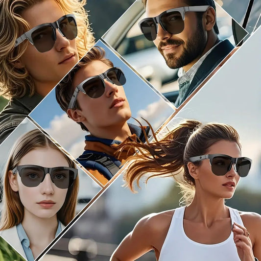 GAFAS INALÁMBRICAS CON AUDIO – Estilo y música en un solo accesorio