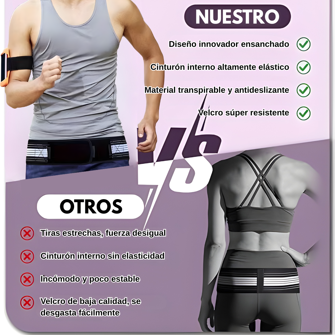 CINTURON DEPORTIVO – Soporte lumbar, alivio de la ciática y estabilidad para tu día a día
