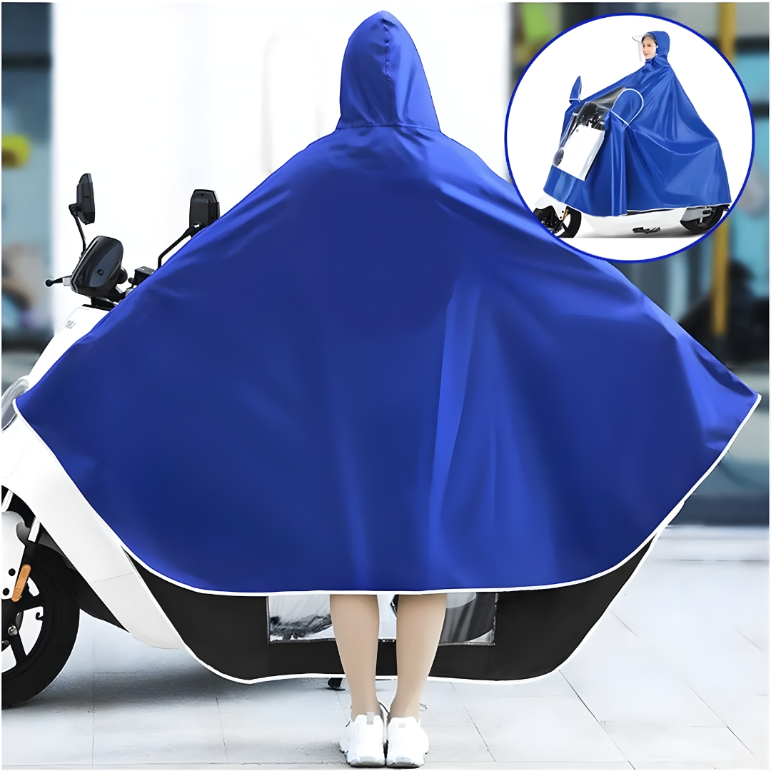 CAPA PROTECTORA DE LLUVIA – Protección impermeable, movilidad cómoda y viaje seguro bajo la lluvia