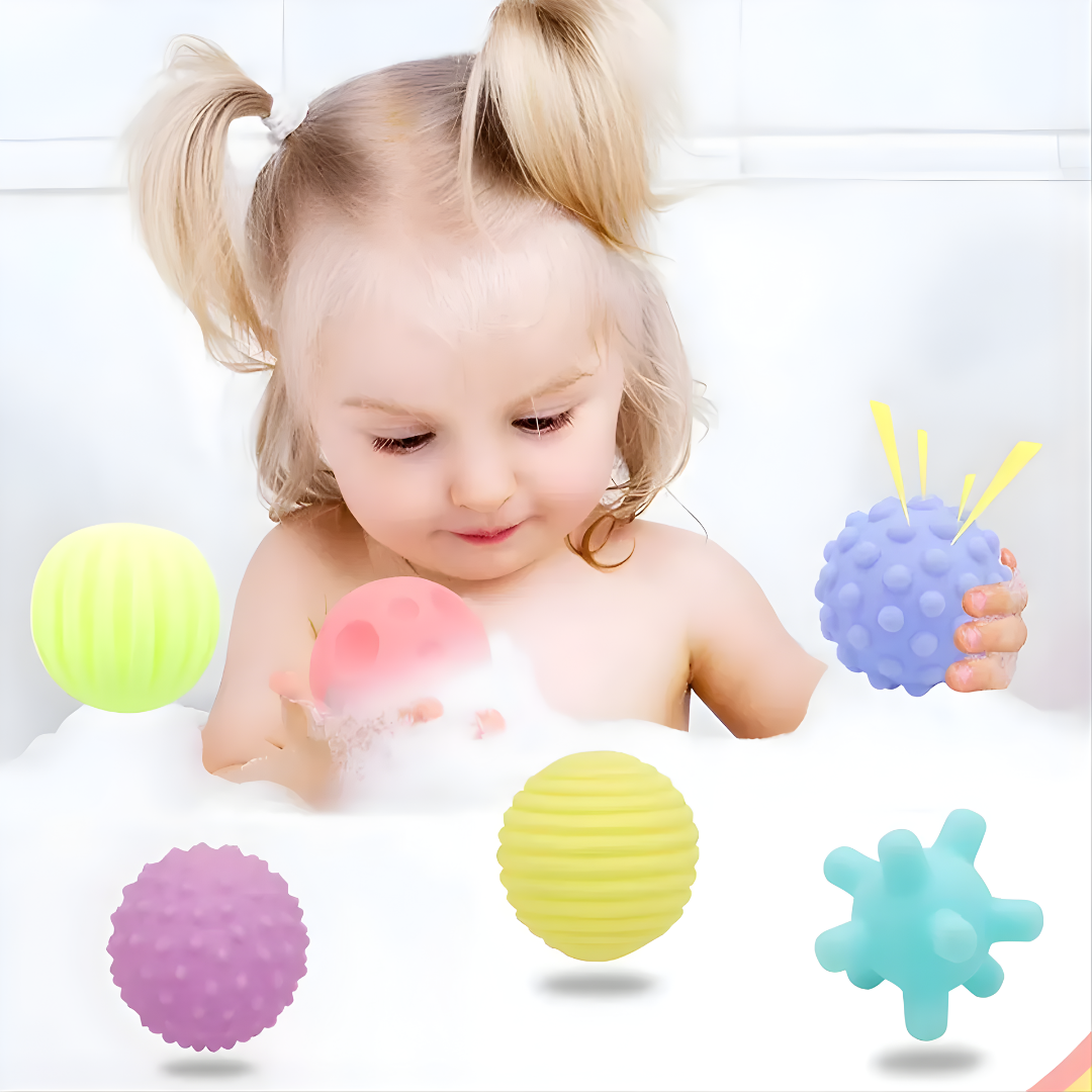 PELOTAS SENSORIALES SUAVES – Estimulación, desarrollo y diversión para manos curiosas
