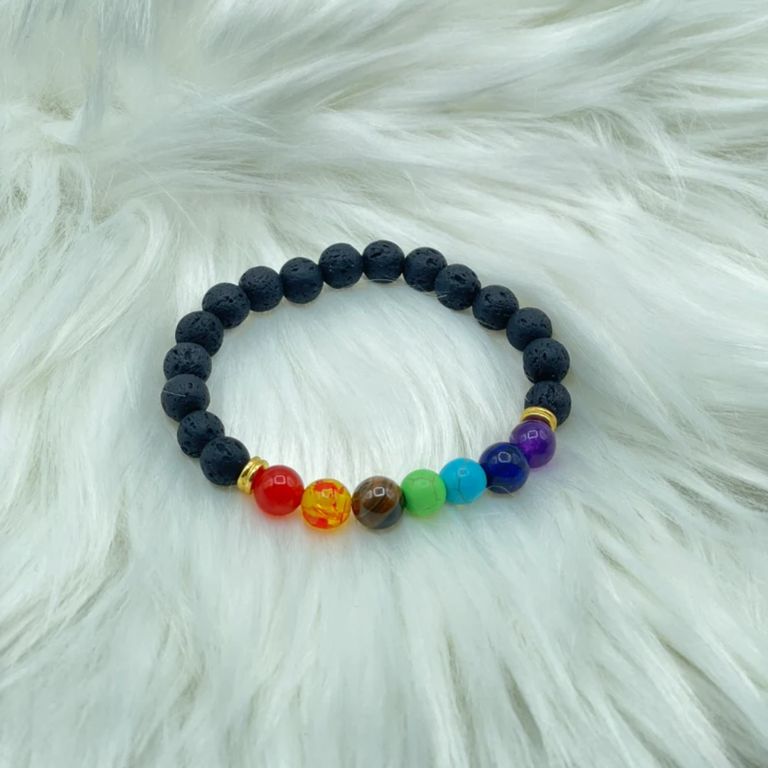 PULSERA 7 CHAKRAS — Equilibrio, energía y protección en cada piedra
