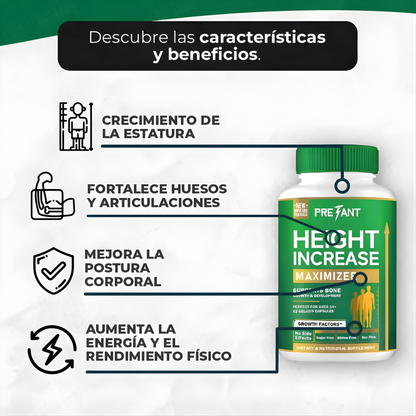 HEIGHT INCREASE – Apoyo nutricional diario, bienestar integral y desarrollo saludable