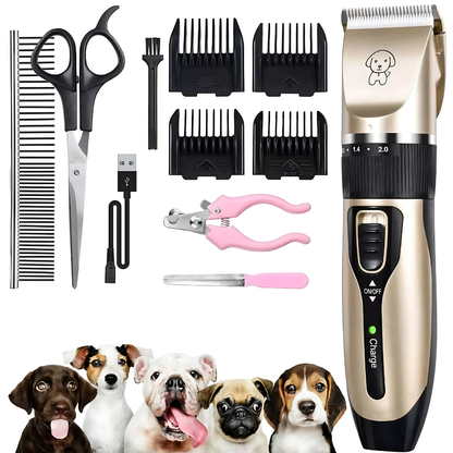 KIT DE CORTE PARA MASCOTAS HAPPY – Corte silencioso y preciso en casa