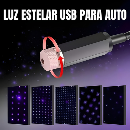 LUZ ESTELAR USB PARA AUTO – Iluminación ambiental premium, estilo elegante y una experiencia de lujo en cada trayecto