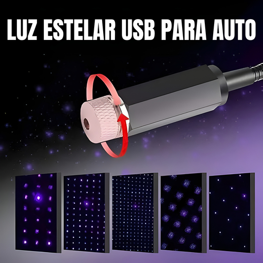 LUZ ESTELAR USB PARA AUTO – Iluminación ambiental premium, estilo elegante y una experiencia de lujo en cada trayecto