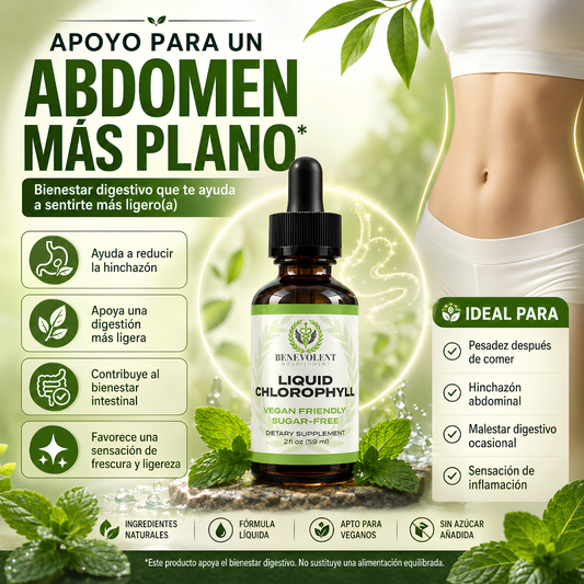 LIQUID CHLOROPHYLL 59ML – Apoyo digestivo para sentirte más ligera cada día