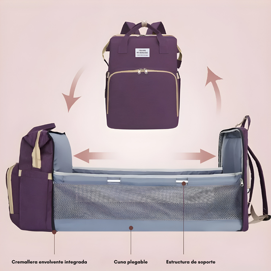 PAÑALERA 3 EN 1 – Organización total, comodidad en movimiento y todo lo que tu bebé necesita siempre a mano
