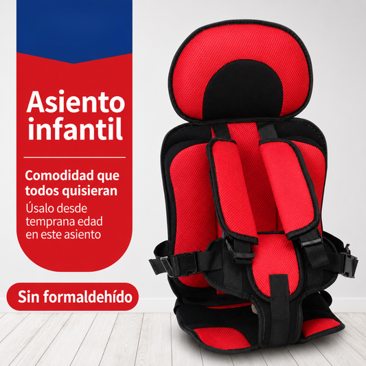 ASIENTO DE NIÑO PARA CARRO — Lo que tú llevas puesto protege tu cuerpo. Lo que él lleva puesto puede proteger su vida.