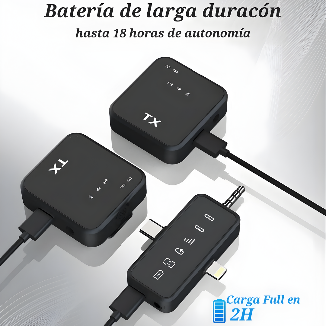 MICRÓFONOS INALÁMBRICOS DE SOLAPA – Audio claro, grabación profesional y libertad total sin cables