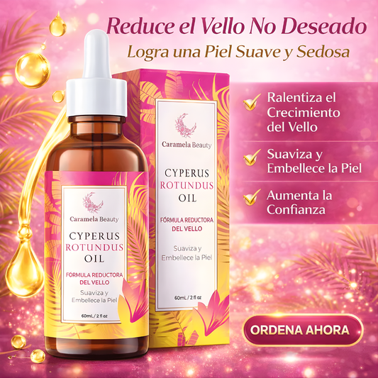 ACEITE DE CYPERUS ROTUNDUS – Reducción progresiva del vello, piel más suave y cuidado natural en cada aplicación
