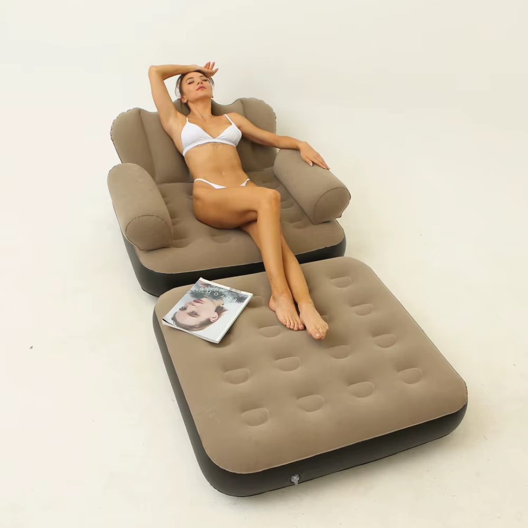 SILLÓN INFLABLE MULTIFUNCIONAL – Comodidad portátil donde quieras